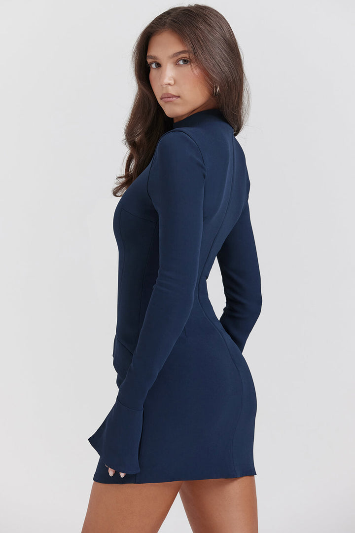 Navy blue mini dress